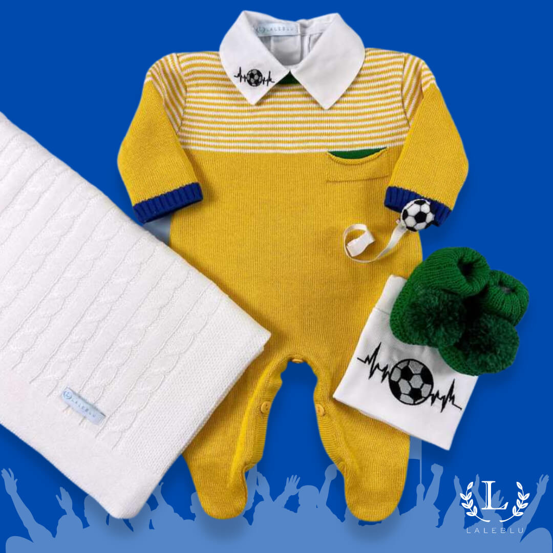 Macacão - Filipo - Girassol,  Bananal e Azul Bic