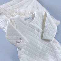 Macacão Kimono para Bebê - Cotton Touch - Off White