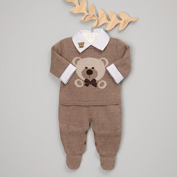 Macacão - Urso Petit - Amêndoa