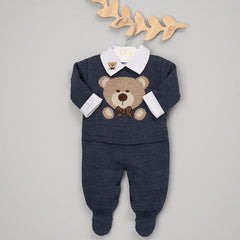 Macacão - Urso Petit - Indigo