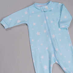 Macacão Zíper - Algodão Egípcio - Estrela Azul