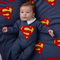 Macacão e Manta - SuperMan - Índigo