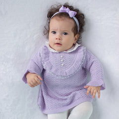 Vestido e Calça - Virgínia - Lavanda com Pérolas e Cristais