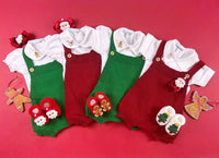 Body com Gola para Bebê - Natal - Manga Curta