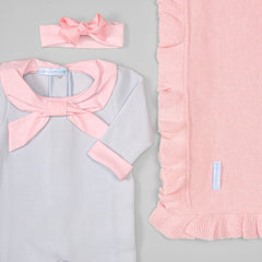 Macacão - Tricotil - Zoe - Azul e Rosa