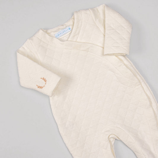 Macacão Kimono para Bebê - Cotton Touch - Off White 900