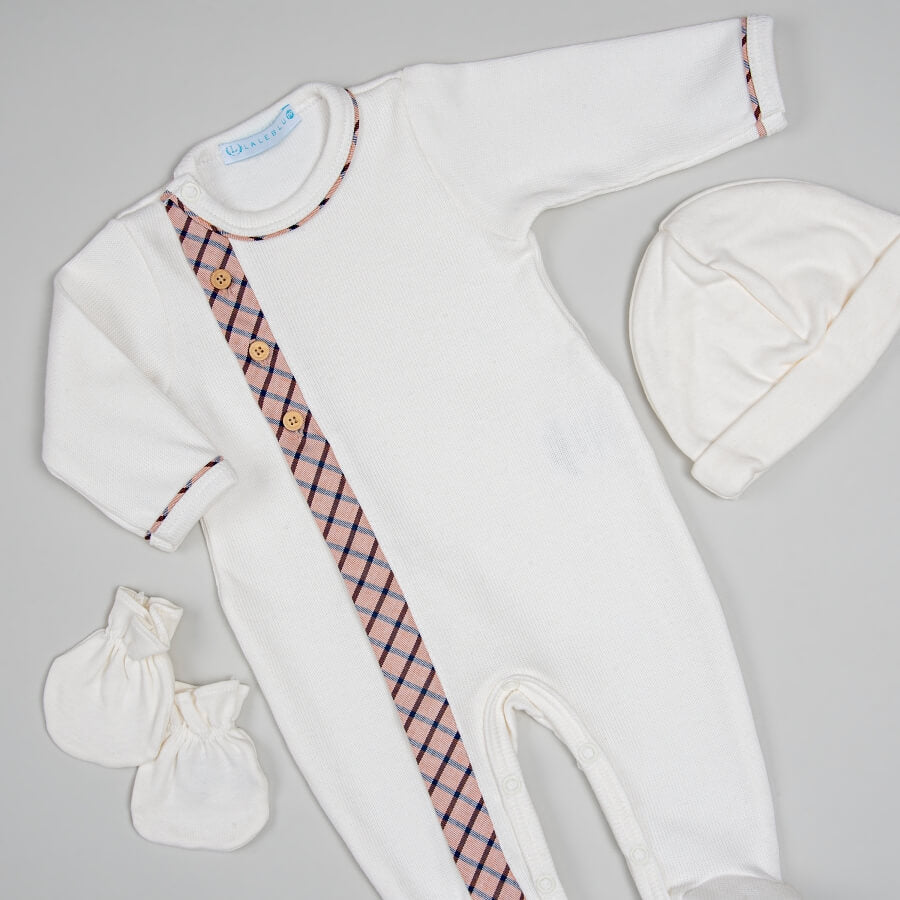 Macacão para Bebê Tricotil Eduardo - Bege