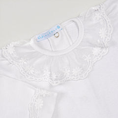 Body Branco de Renda para Bebê