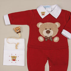 Macacão - Urso Petit - Red