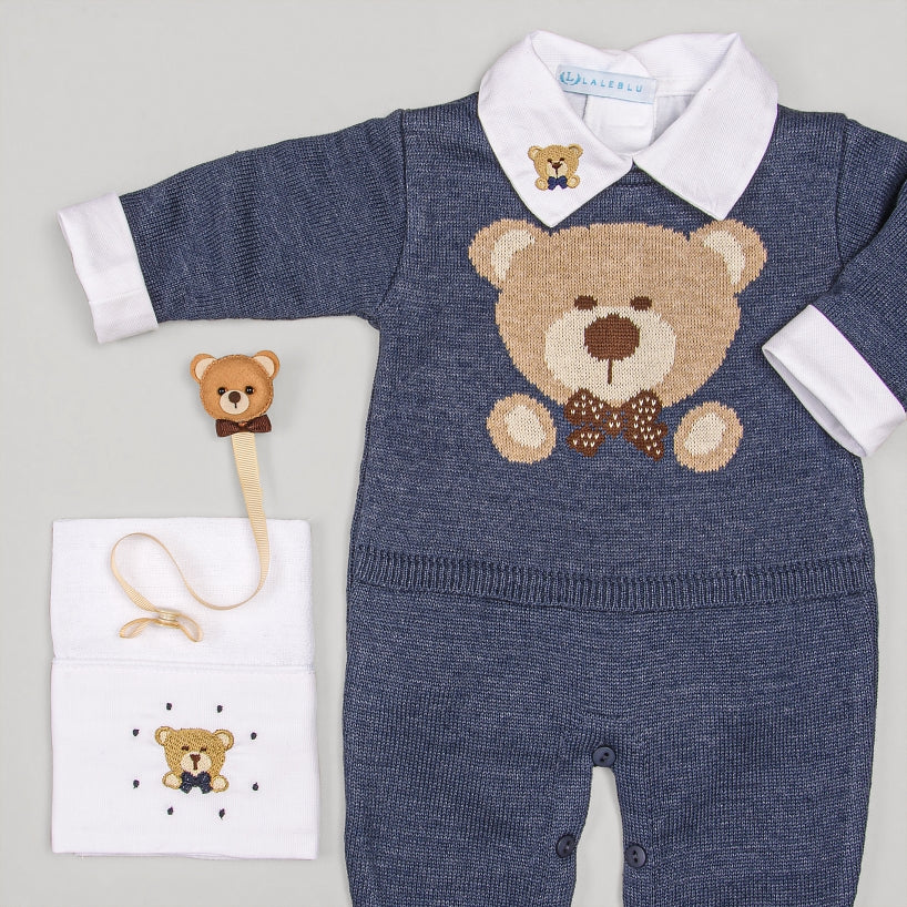 Macacão - Urso Petit - Indigo
