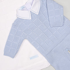 Macacão - Diego - Blue Sky e Branco