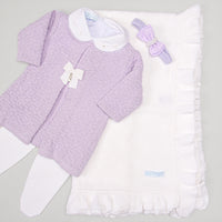 Vestido e Calça - Ester - Lavanda com Pérolas e Cristais