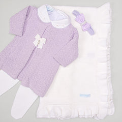 Vestido e Calça - Ester - Lavanda com Pérolas e Cristais