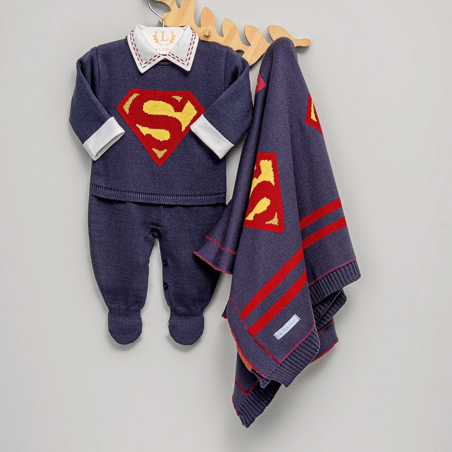 Macacão e Manta SuperMan - Naval