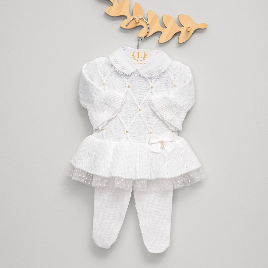 Vestido - Alicia - Branco com Pérolas Swarovski