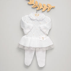 Vestido - Alicia - Branco com Pérolas Swarovski