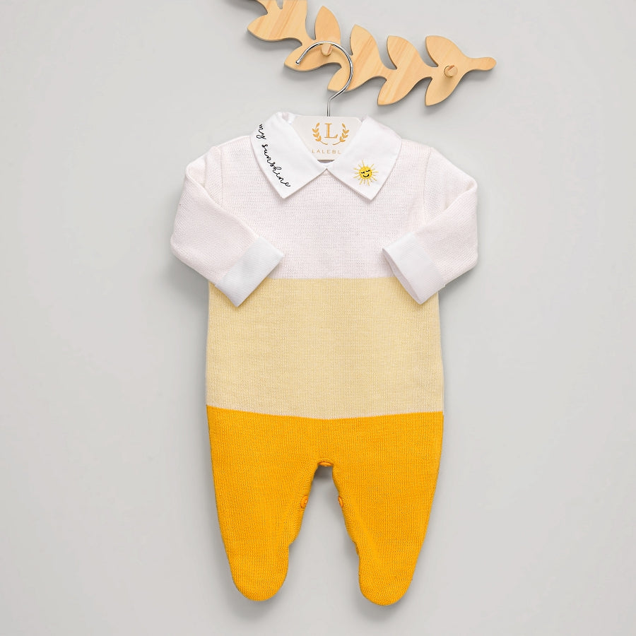 Macacão - Berlim - Branco,  Amarelo Pó e Girassol