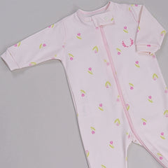Macacão Zíper - Algodão Egípcio - Cherry Rosa