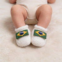 Sapatinho Brasil Tricot Branco