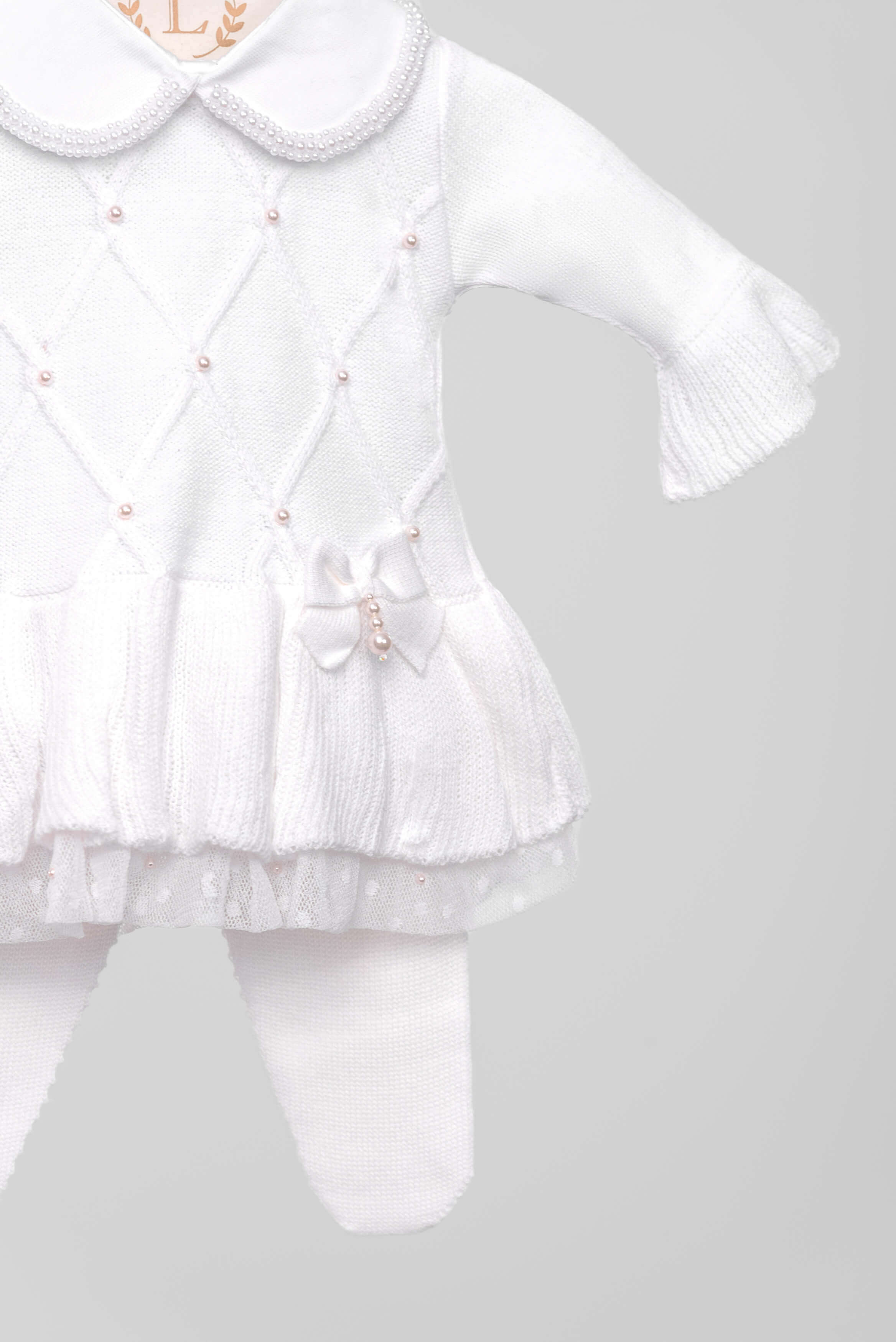 Vestido - Alicia - Branco com Pérolas Swarovski